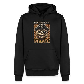 Halloween Pirate Dire Tenue Costume Drôle - Sweat à capuche Premium bio Homme - noir - Devant - Nico (187cm)