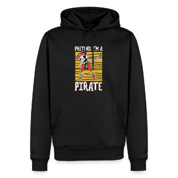 Halloween Pirate Dire Tenue Costume Drôle - Sweat à capuche Premium bio Homme - noir - Devant - Nico (187cm)