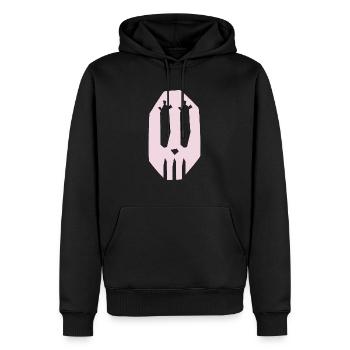 Halloween Geist Schädel - Männer Premium Bio Hoodie - Schwarz - Vorne - Nico (187cm)