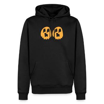 Halloween Geist Schädel - Männer Premium Bio Hoodie - Schwarz - Vorne - Nico (187cm)