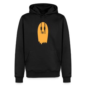 Halloween Geist - Männer Premium Bio Hoodie - Schwarz - Vorne - Nico (187cm)