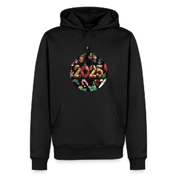 Christmas Ornament 2025 Christmas Advent - Men’s Premium Organic Hoodie - black - Front - Nico (187cm)