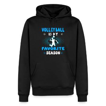 Volleyball is my favorite season Volleyball player - Men’s Premium Organic Hoodie - black - Front - Nico (187cm)