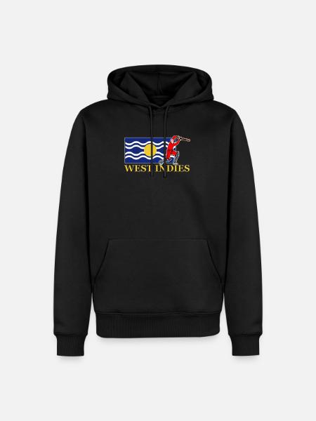 West Indies Cricket Player - Men’s Premium Organic Hoodie - black