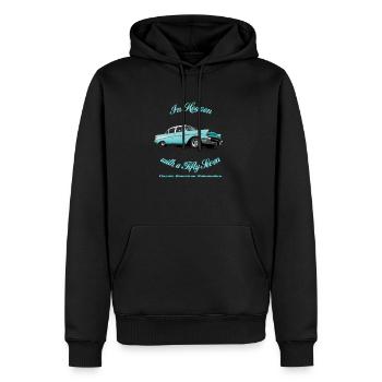 57-Chevy-belair-2015 - Men’s Premium Organic Hoodie - black - Front - Nico (187cm)