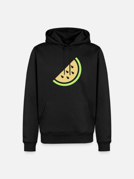 Melone - Männer Premium Bio Hoodie - Schwarz