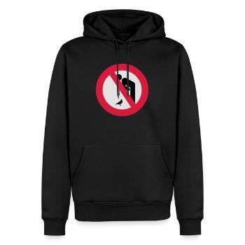 Don't Barf on Birds () - Männer Premium Bio Hoodie - Schwarz - Vorne - Nico (187cm)