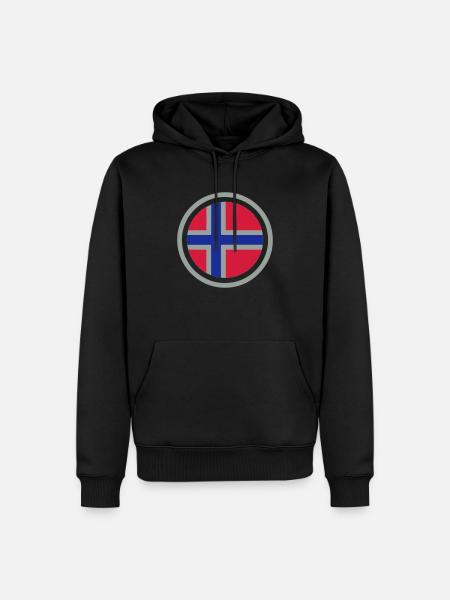 Norway emblem - Men’s Premium Organic Hoodie - black