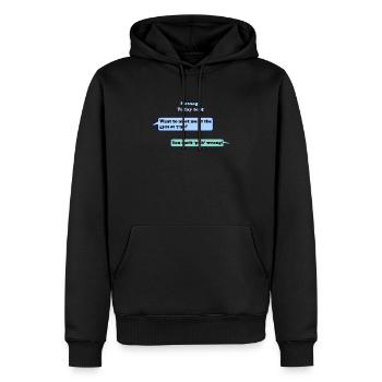 Exercise - Men’s Premium Organic Hoodie - black - Front - Nico (187cm)