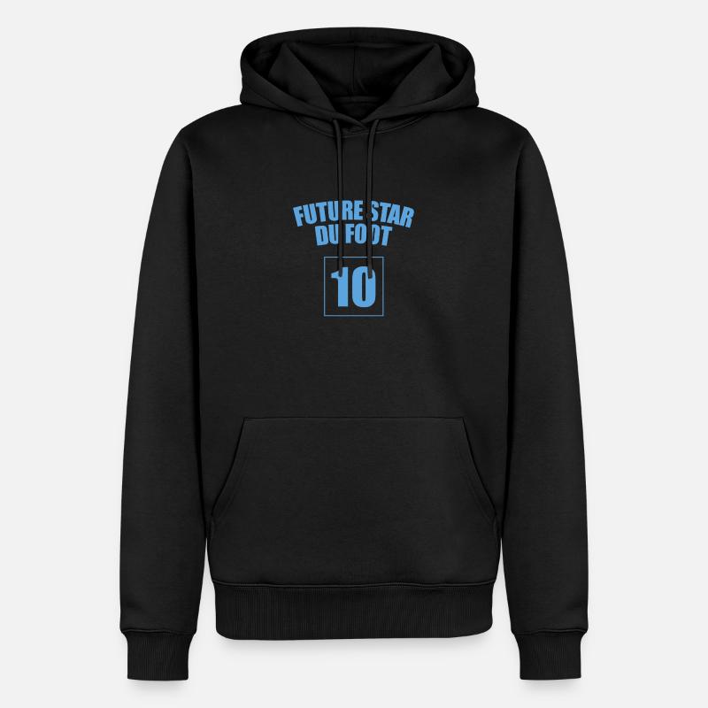 Future star du foot - Sweat à capuche Premium bio Homme - noir