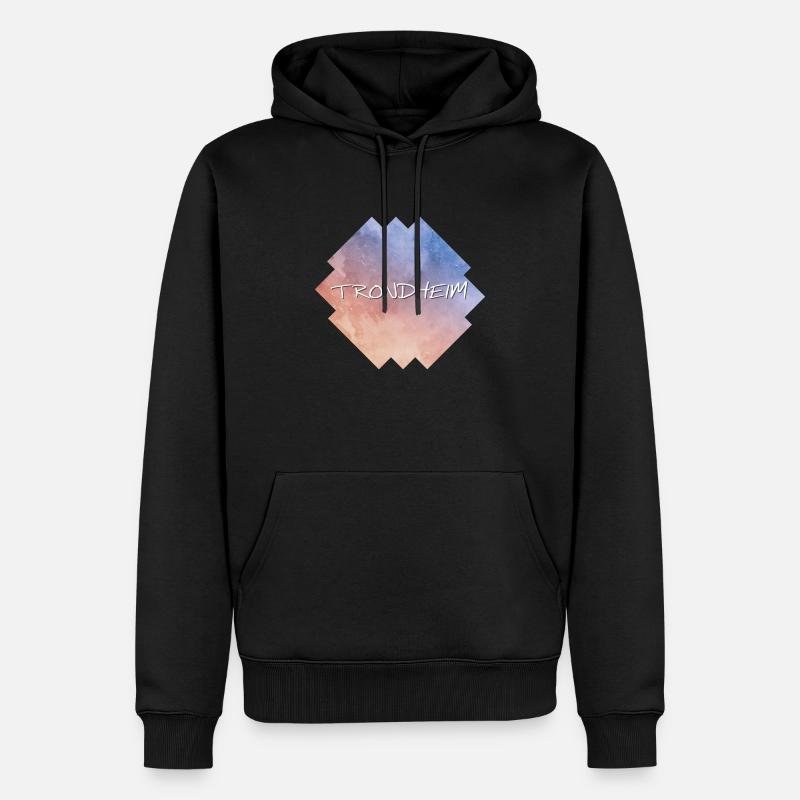 Trondheim - Sweat à capuche Premium bio Homme - noir