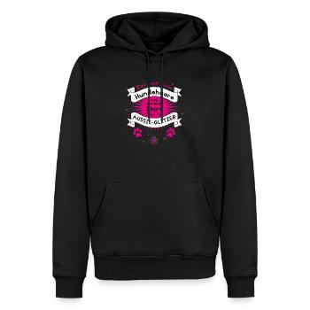 Aussie Glitzer pink - Männer Premium Bio Hoodie - Schwarz - Vorne - Nico (187cm)