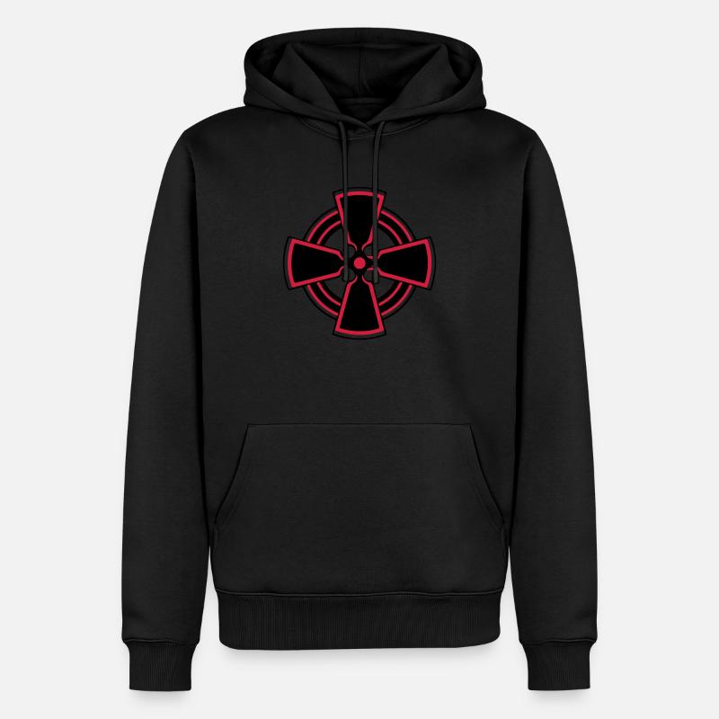 celtic_cross - Männer Premium Bio Hoodie - Schwarz