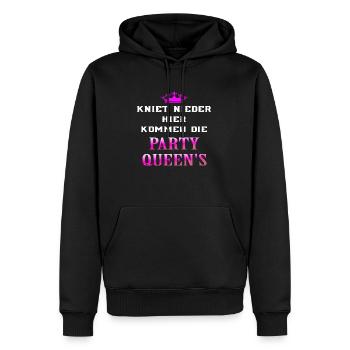 Kniet nieder Party Queens - Männer Premium Bio Hoodie - Schwarz - Vorne - Nico (187cm)