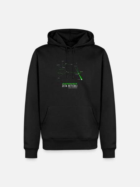 Zeta Reticuli - Extraterrestre - Sweat à capuche Premium bio Homme - noir
