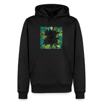 Sauvage et gratuit - Sweat à capuche Premium bio Homme - noir - Devant - Nico (187cm)