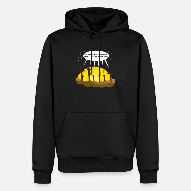 Clap Your Hands - Sweat à capuche Premium bio Homme - noir
