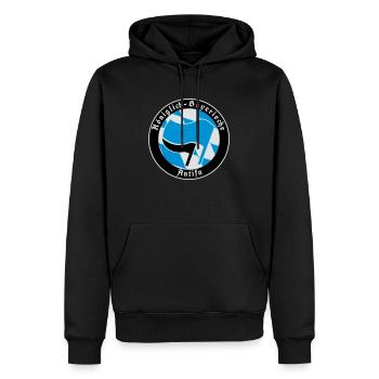 Königlich Bayerische Antifa - Männer Premium Bio Hoodie - Schwarz - Vorne - Nico (187cm)