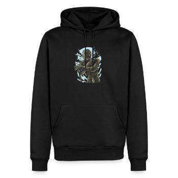 the Mummy - Men’s Premium Organic Hoodie - black - Front - Nico (187cm)