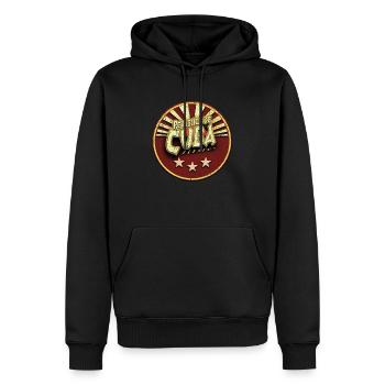 Republica De Cuba Libre (oldstyle) - Männer Premium Bio Hoodie - Schwarz - Vorne - Nico (187cm)