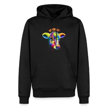 Not your Meat - Männer Premium Bio Hoodie - Schwarz - Vorne - Nico (187cm)