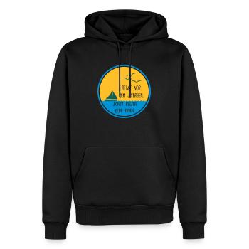 Reise vor dem Sterben Geschenk - Männer Premium Bio Hoodie - Schwarz - Vorne - Nico (187cm)