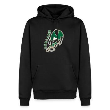 Ireland Rugby Team Player Style - Men’s Premium Organic Hoodie - black - Front - Nico (187cm)