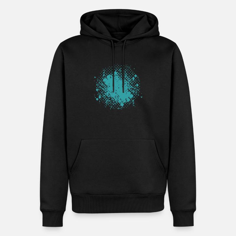 Vector background eu - Men’s Premium Organic Hoodie - black