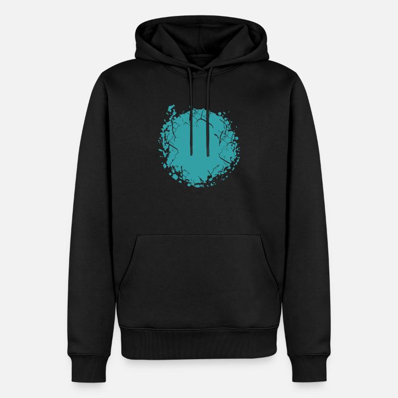 Vector background de - Männer Premium Bio Hoodie - Schwarz