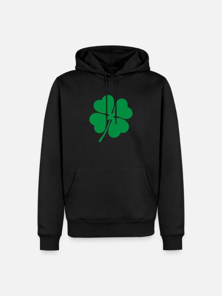 Irish clover uk - Men’s Premium Organic Hoodie - black