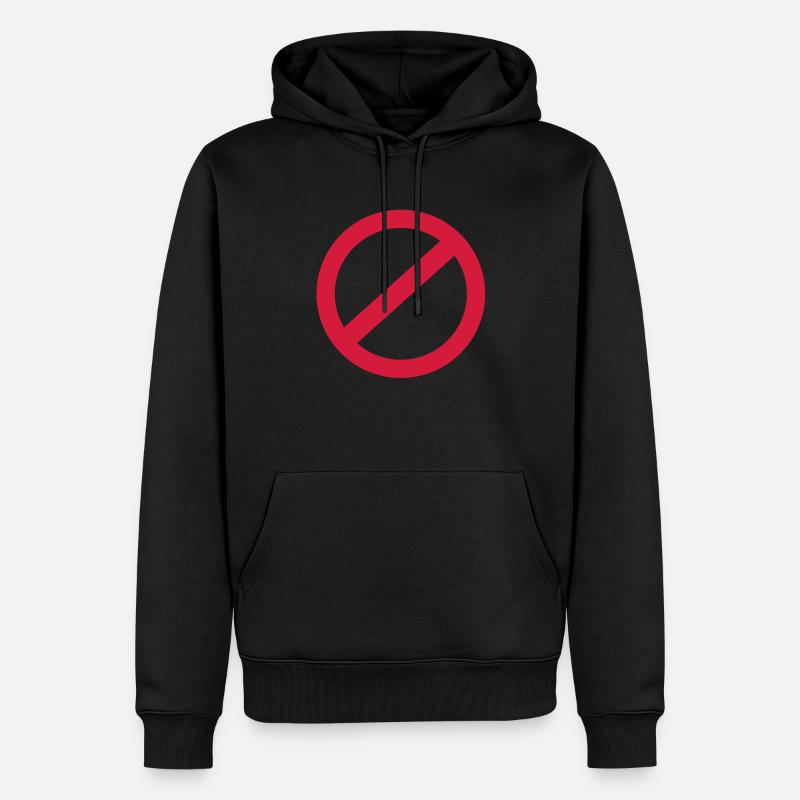 Verbot - Männer Premium Bio Hoodie - Schwarz