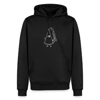 Captain Cheesecake - Männer Premium Bio Hoodie - Schwarz - Vorne - Nico (187cm)