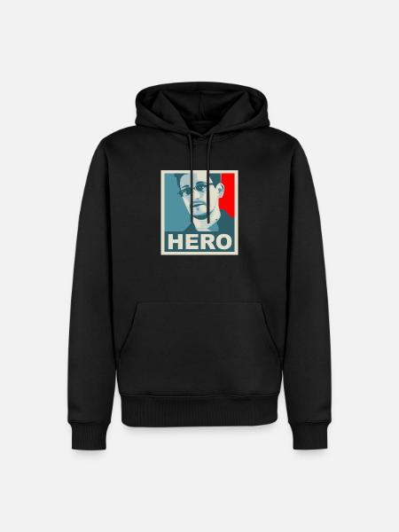 hero - Men’s Premium Organic Hoodie - black