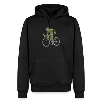 Rad Sports Serpentinen Artwork02 - Männer Premium Bio Hoodie - Schwarz - Vorne - Nico (187cm)