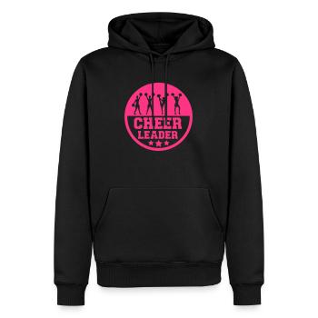 Cheerleader - Sweat à capuche Premium bio Homme - noir - Devant - Nico (187cm)