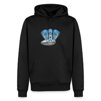 Moteur - bloc moteur - Sweat à capuche Premium bio Homme - noir - Devant - Nico (187cm)