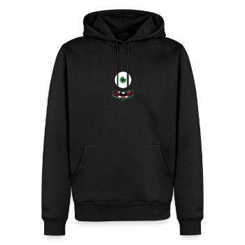 Little Monster - Sweat à capuche Premium bio Homme - noir - Devant - Nico (187cm)