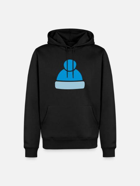Hat - Men’s Premium Organic Hoodie - black