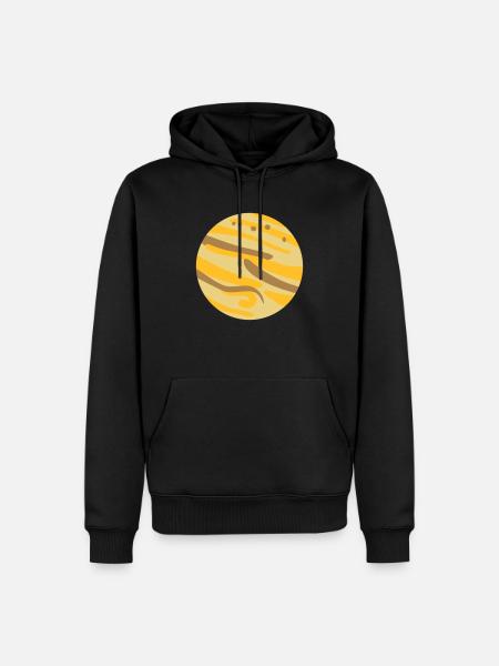Jupiter - Sweat à capuche Premium bio Homme - noir