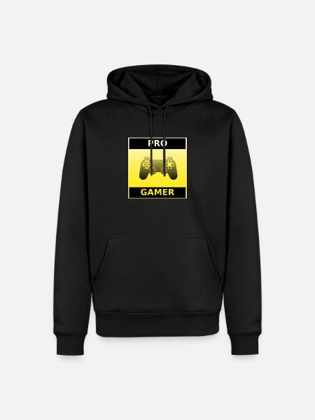 Pro Gamer Zocker Design - Men’s Premium Organic Hoodie - black