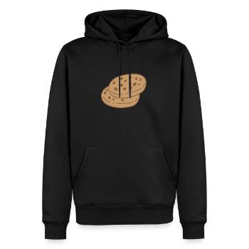 süße braune Kekse - Männer Premium Bio Hoodie - Schwarz - Vorne - Nico (187cm)