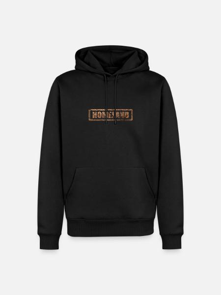 Bois patrie - Sweat à capuche Premium bio Homme - noir