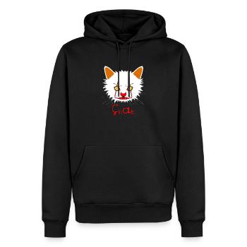 ÇhAt - Wortspiele - Francois Ville - Männer Premium Bio Hoodie - Schwarz - Vorne - Nico (187cm)
