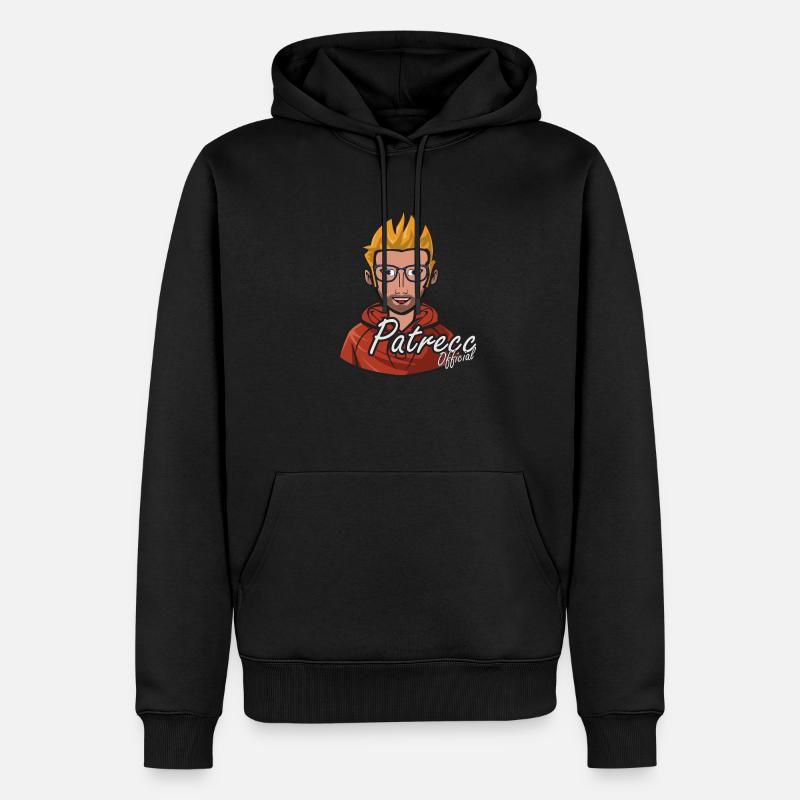 Unterzeichnen Sie mit Text - Männer Premium Bio Hoodie - Schwarz