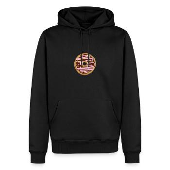 Will Run For Donuts - Sweat à capuche Premium bio Homme - noir - Devant - Nico (187cm)
