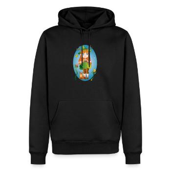 Sorcière de la nature - Sweat à capuche Premium bio Homme - noir - Devant - Nico (187cm)