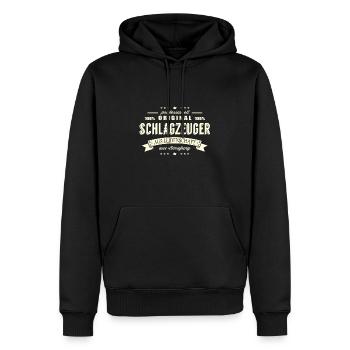 Schlagzeuger aus Leidenschaft - Männer Premium Bio Hoodie - Schwarz - Vorne - Nico (187cm)