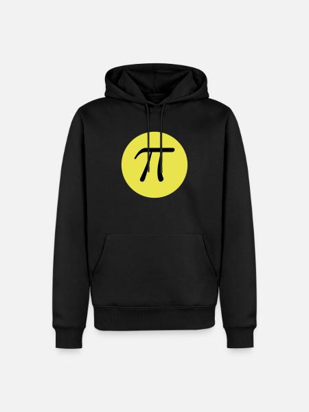 The number PI - Männer Premium Bio Hoodie - Schwarz