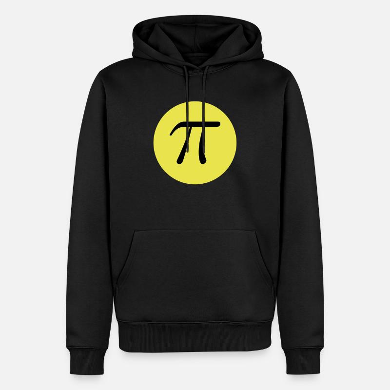 The number PI - Männer Premium Bio Hoodie - Schwarz