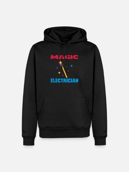 Plumber / Mechanician / electrician / Dad / Geek - Herre Premium økologisk hoodie - sort